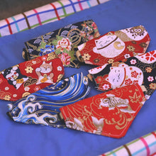 Load image into Gallery viewer, Japanese Koi Cat Bandana Cotton Breakaway Collar - MeowMeowRepublic
