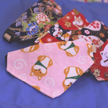 Load image into Gallery viewer, Akitas Pink Pet Bandana Cotton Breakaway Collar - MeowMeowRepublic
