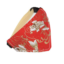 Load image into Gallery viewer, Japanese Koi Cat Bandana Cotton Breakaway Collar - MeowMeowRepublic
