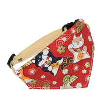 Load image into Gallery viewer, Lucky Akitas Bandana (Red) - MeowMeowRepublic
