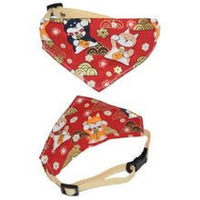 Load image into Gallery viewer, Lucky Akitas Bandana (Red) - MeowMeowRepublic
