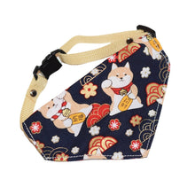 Load image into Gallery viewer, Lucky Akitas Bandana (Dark Blue) - MeowMeowRepublic
