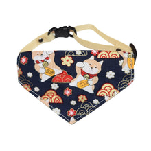 Load image into Gallery viewer, Lucky Akitas Bandana (Dark Blue) - MeowMeowRepublic
