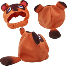 Load image into Gallery viewer, Cat Halloween Costume Animal Corssing Tom Nook Head Hat for Cat and Dog
