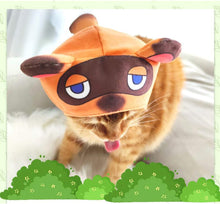 Load image into Gallery viewer, Cat Halloween Costume Animal Corssing Tom Nook Hat for Cat and Dog Cosplay
