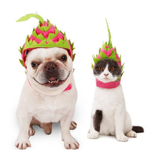 Load image into Gallery viewer, Pet Halloween Costume Dragon Fruit Hat for Cat Dog
