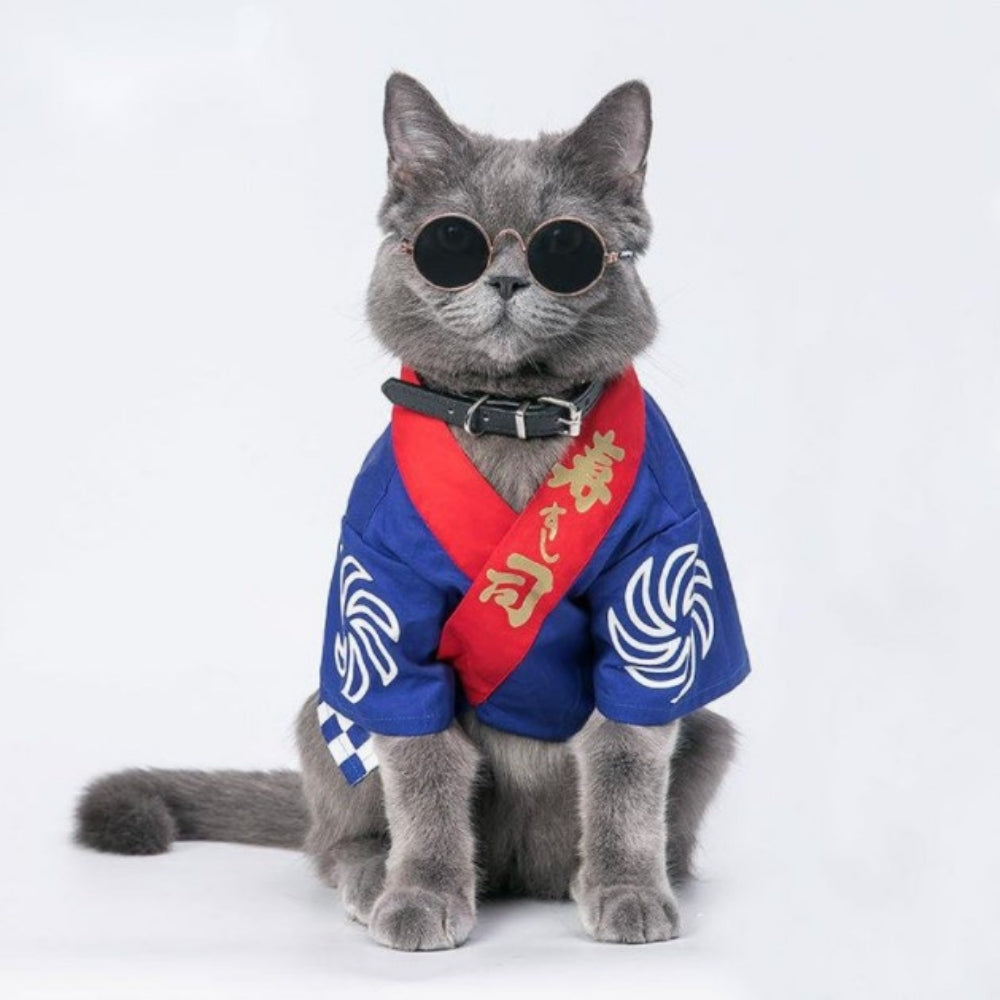 sushi kimono costum halloween pet cat dog outfit