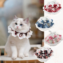 Load image into Gallery viewer, Sakura Lace Collar 🌸 Cherry Blossom Cat Outfit
