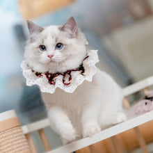 Load image into Gallery viewer, Sakura Lace Collar 🌸 Cherry Blossom Cat Outfit
