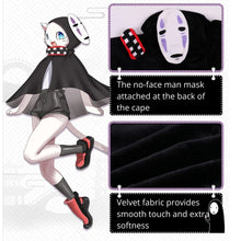 Load image into Gallery viewer, Cat Costume Cosplay Cape Spirited Away Japanese Anime No Face Man Kaonashi
