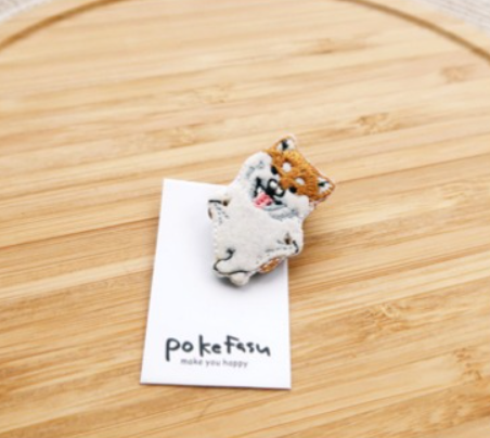 Ballet Shiba - Pokefasu Animal Pin from Japan - MeowMeowRepublic